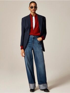 J.Crew Wide Leg Lower Rise Jean
